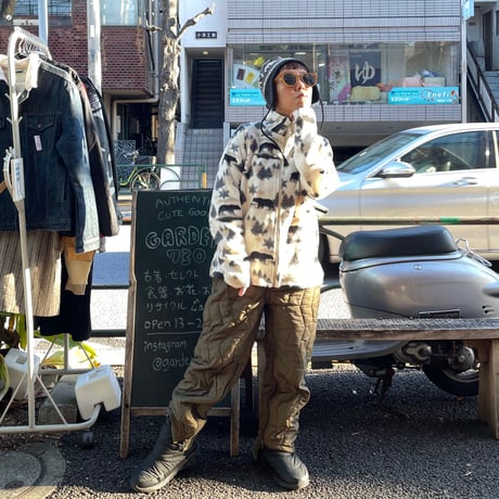 [USED] クマ柄フリースZIPジャケット🐻