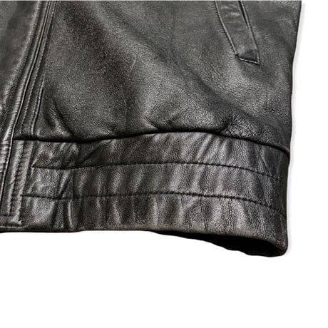 [USED] ブラックレザーデザインJKT