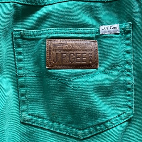 [USED] カラー DENIM パンツGREEN💚