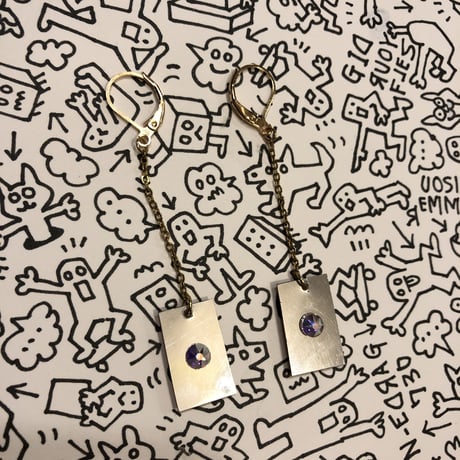 [BENICOTOY] GOLD プレートピアス  (片耳)