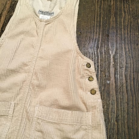 [USED] クリーム色☃️コーデュロイジャンパースカート