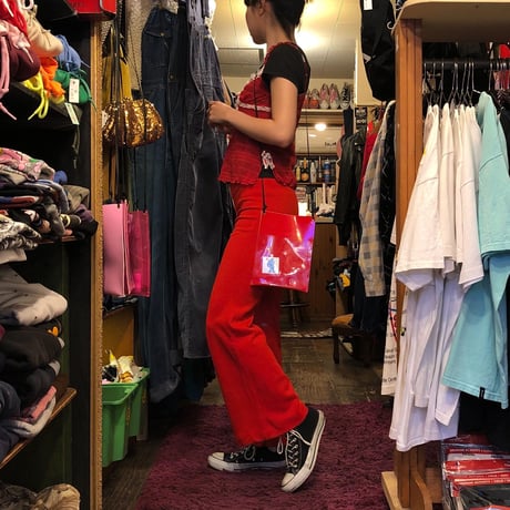 [USED] RED HOT♡シースルーレースキャミ