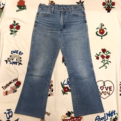 [USED]   70's  Wrangler フレアデニム