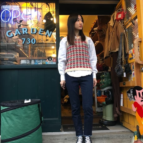 [USED] アーガイルニットベスト