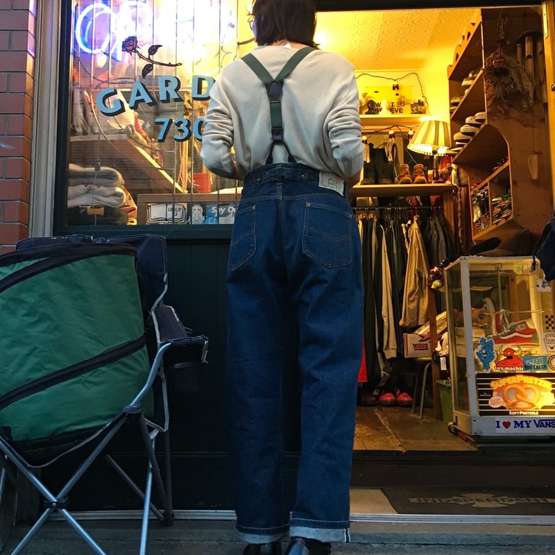 30s 復刻 リー101 白タグ 30x34 丈詰有 サスペンダー 最初期 希少 USED] Lee 