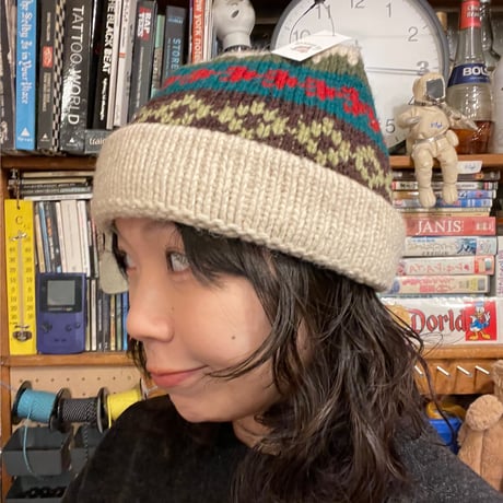 [USED] 100% RAMB WOOL ほっこりニット帽