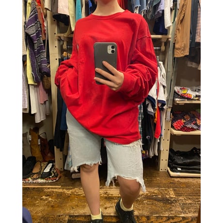 [USED] carhartt ロンTee  "RED"