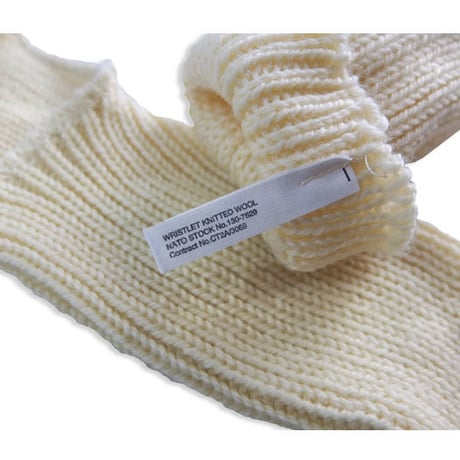 [DEADSTOCK] UK  WHITE ハンドウォーマー  (指なし手袋)