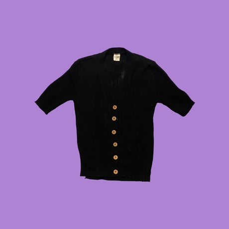 [USED] ITALY 半袖ニットカーディガン