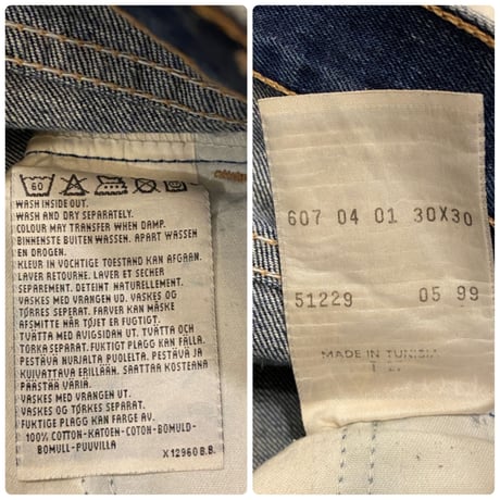 [USED] made in TUNISIA Levi's 607 ストレート