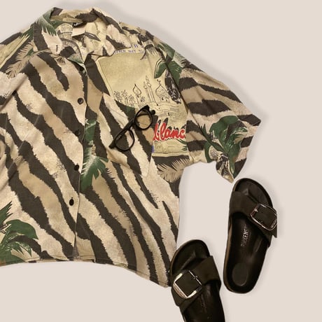 [USED] 100% RAYON "Casablanca" シャツ🏰