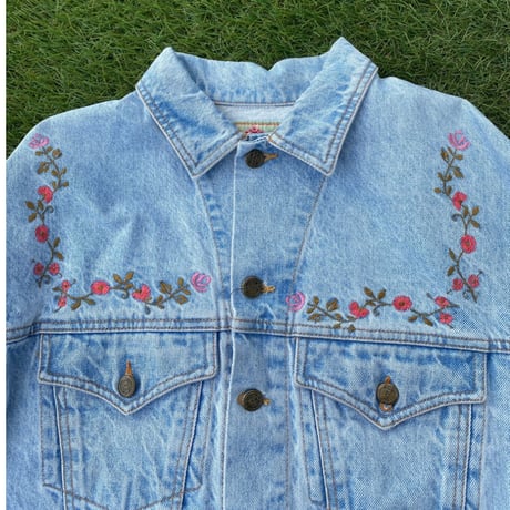 [USED] お花刺繍のGジャン