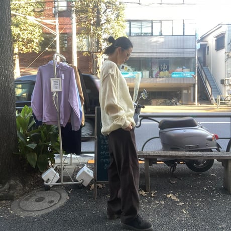 [USED] ブラウン fake SUEDE PANTS