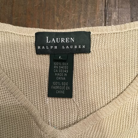 [USED] Ralph Lauren 100%SILKニット