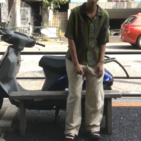 [USED] 渋い配色のストライプ シャツ