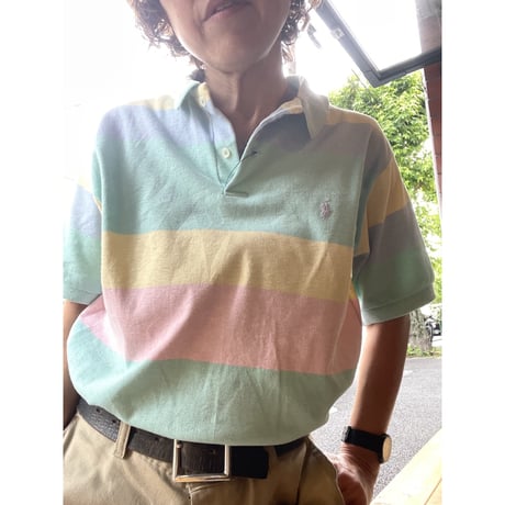 [USED] Polo Ralph Lauren マルチボーダーポロ♡