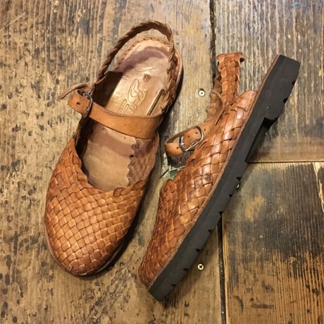 [USED] MEXICO レザー 編みサンダル
