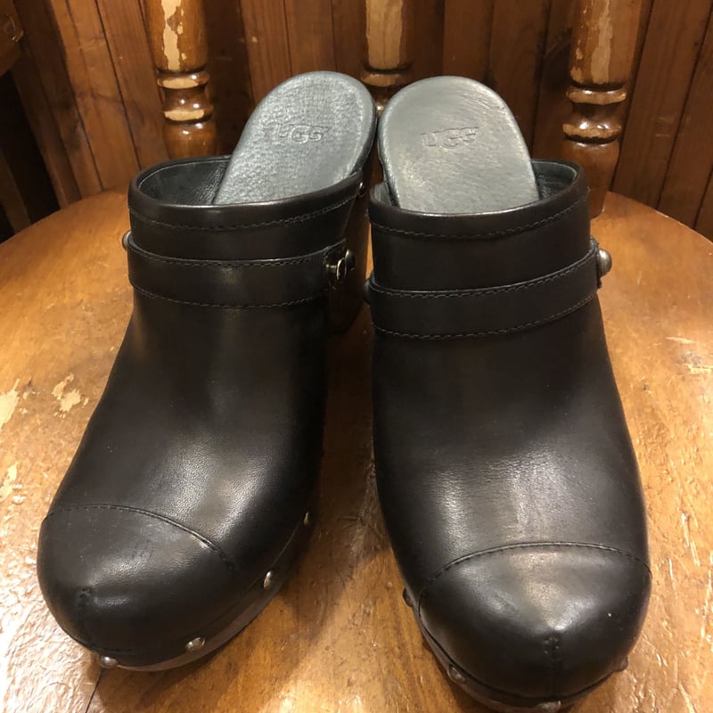 UGG サンダル　ブラック　JP23 UGG アグ スライドサンダル レディース キッズ ジュニア 子供