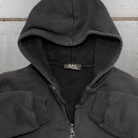 [USED]A.P.C. BLACK ZIP PARKA
