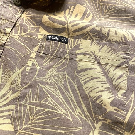 [USED] Columbia 総柄 S/S BD SHIRT