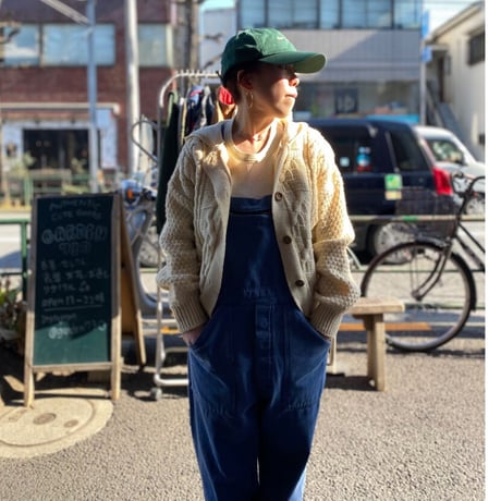 [USED] かわいいデザイン♡  フード付きニットカーディガン