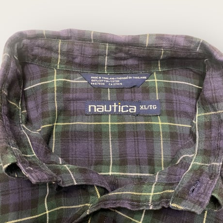 [USED］nautica  ロングスリーブシャツ