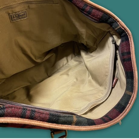 [USED] L.L.Bean TOTE BAG WOOL& レザー