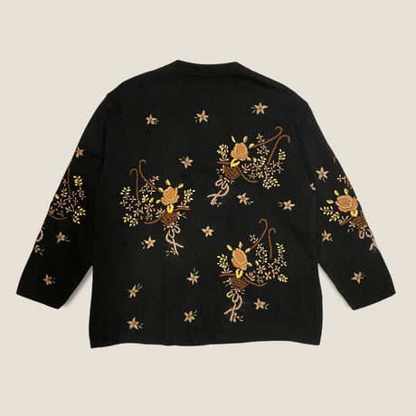 [USED] 刺繍アクリルニットカーディガン🌼