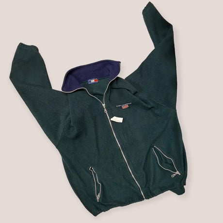 [USED]GREEN FULL ZIPフリース🇺🇸💚
