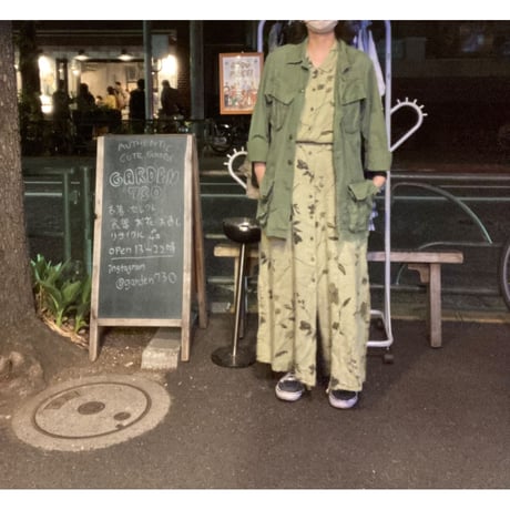 [USED] リネンGREENワンピース