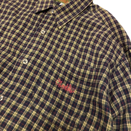 [USED] chocolate skateboard  COTTON チェックシャツ MADE IN U.S.A.