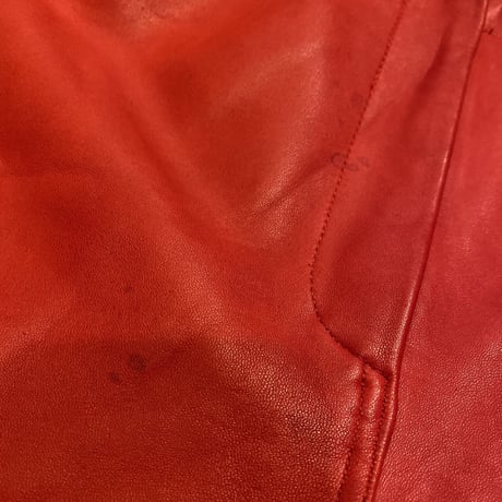 [USED] 真っ赤なEURO  LEATHER PANTS♡