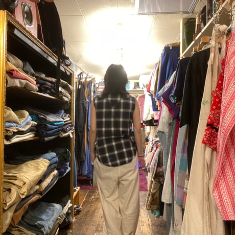 [USED] OLD ROCK MOUNT ノースリーブshirts made.in,USA
