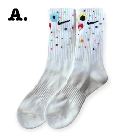 [BENICOTOY] キラキラ Bijou Socks