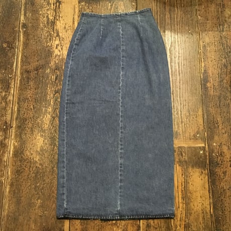 [USED] POLO  COUNTRY  Denim long wrapped skirt
