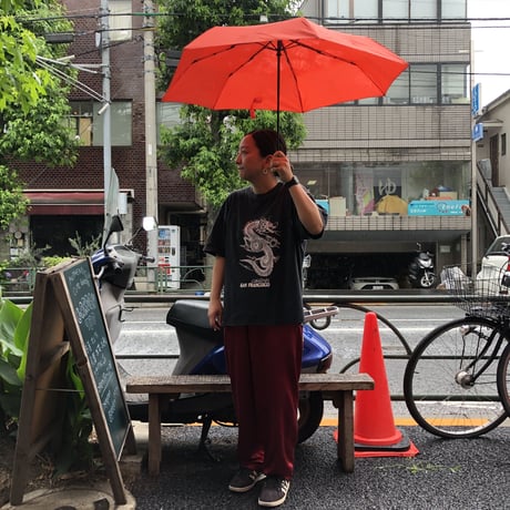 [USED] サテン CHINA PANTS  ボルドー