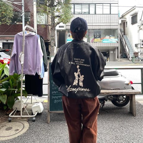 [USED] BASKET BALL 🏀 サテン スタジャン 🖤