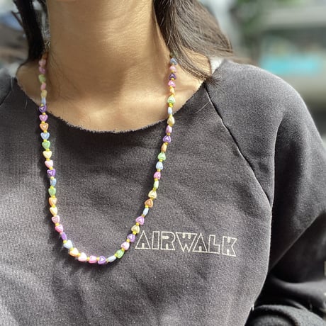 [SELECT] ラムネみたいなハートのビーズnecklace