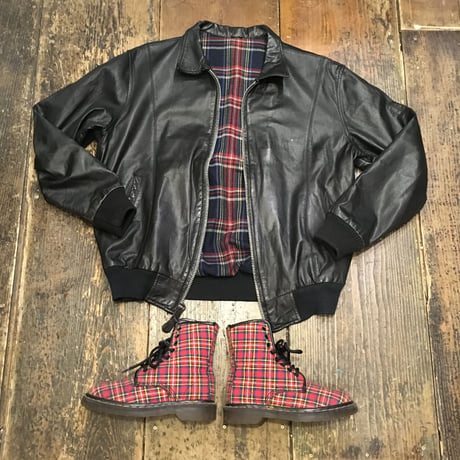 [USED] real leather リバーシブル JKT