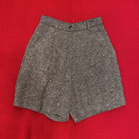 [USED] TWEED WOOL SHORTS！
