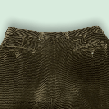 [USED] 太畝コーデュロイ🫒オリーブ PANTS