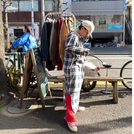 [USED] L.L.BEAN LONG ネルワンピース