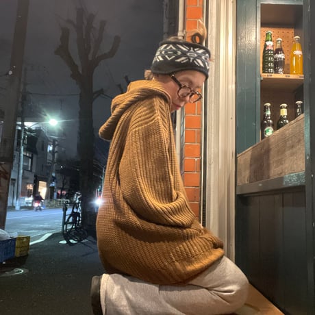 [USED] ブラウン🧸KNITパーカー