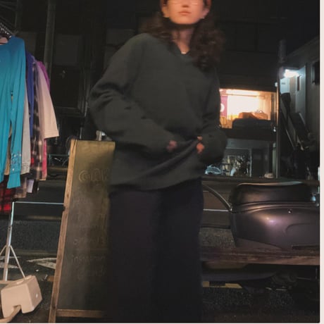 [USED] GAP Vネックフリースプルオーバー