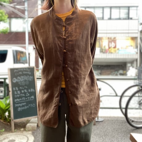 [USED] LINEN CHINA SHIRT