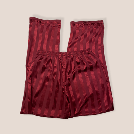 [USED] バーガンディ💋サテンpants