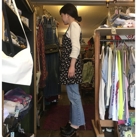 [USED] 花柄ロングベスト