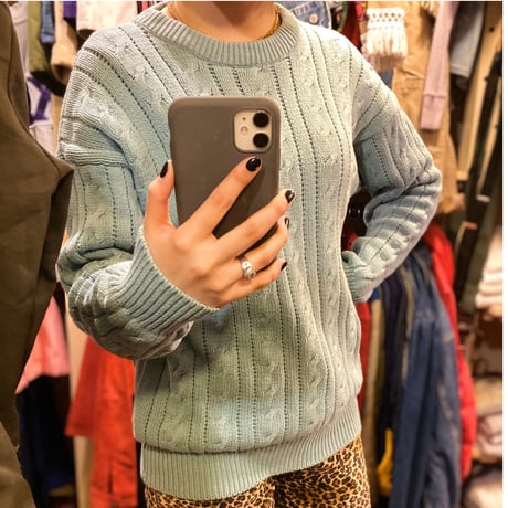 ［USED］春らしいMINTGREEN♡KNIT♡