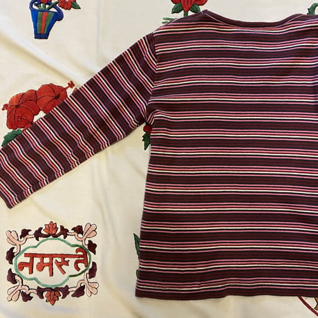 [USED] ボーダーちびロンTee♡PINK