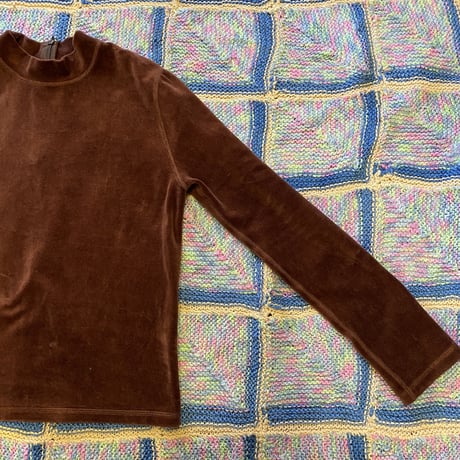 [USED] モックネック ベロア TOPS